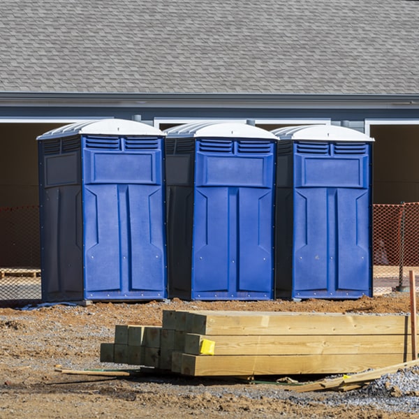 what is the expected delivery and pickup timeframe for the portable toilets in Alton Indiana